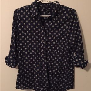 Elephant print Madewell button down